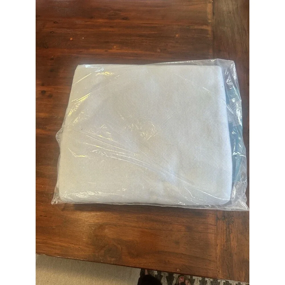Beacon Windsor Blue L Satin Edge Twin Full Polyester Blanket USA New Vintage
